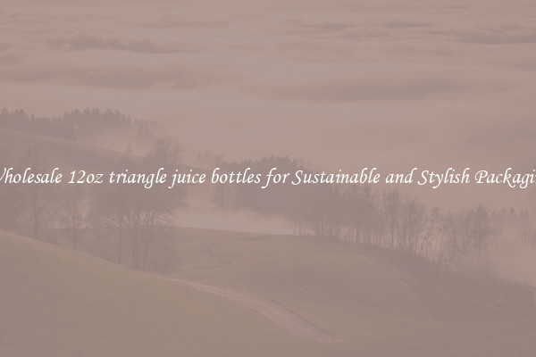 Wholesale 12oz triangle juice bottles for Sustainable and Stylish Packaging