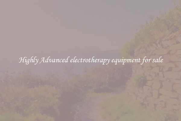 Highly Advanced electrotherapy equipment for sale