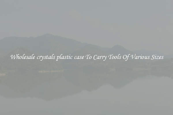 Wholesale crystals plastic case To Carry Tools Of Various Sizes