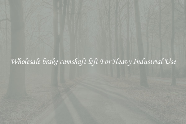 Wholesale brake camshaft left For Heavy Industrial Use