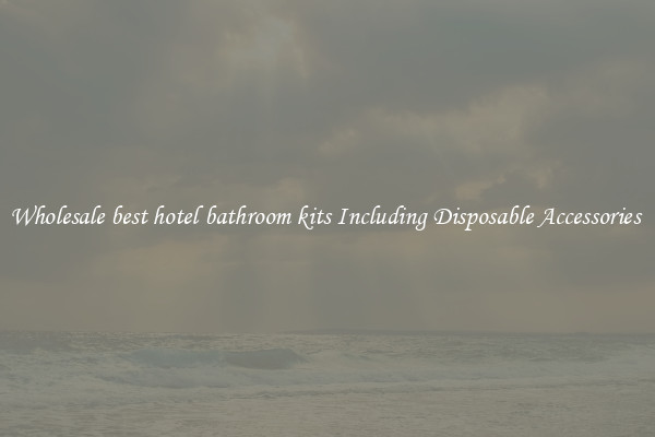 Wholesale best hotel bathroom kits Including Disposable Accessories 