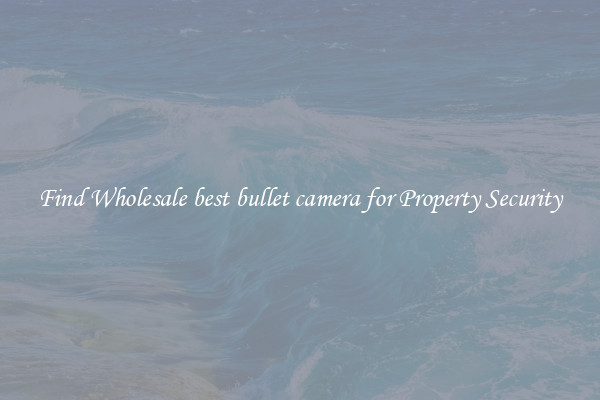 Find Wholesale best bullet camera for Property Security