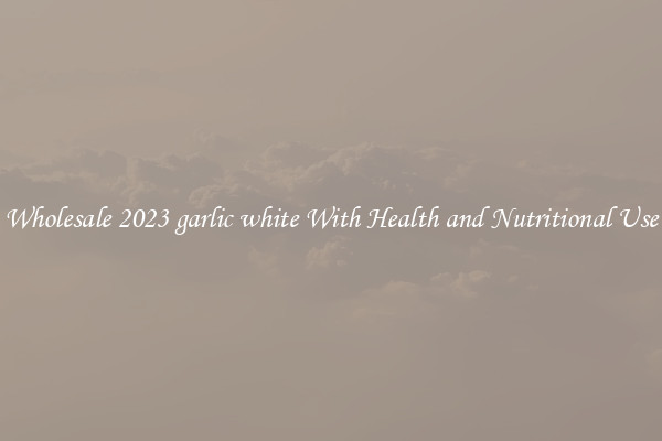 Wholesale 2023 garlic white With Health and Nutritional Use