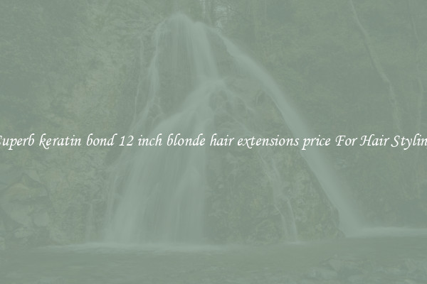 Superb keratin bond 12 inch blonde hair extensions price For Hair Styling