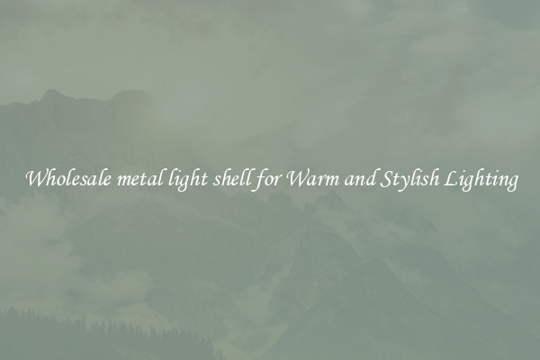 Wholesale metal light shell for Warm and Stylish Lighting
