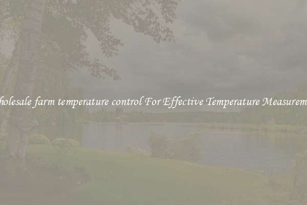 Wholesale farm temperature control For Effective Temperature Measurement