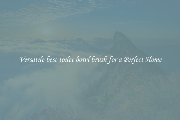 Versatile best toilet bowl brush for a Perfect Home