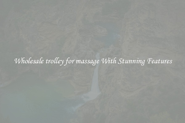 Wholesale trolley for massage With Stunning Features